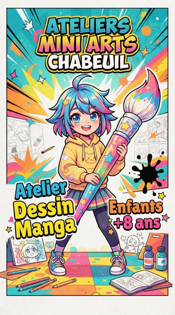 ATELIERS DESSIN AQUARELLE MANGA 