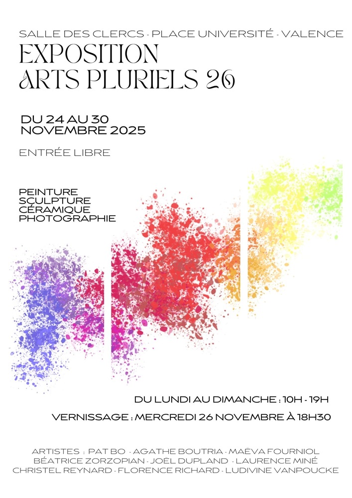 EXPOSITION SALLE DES CLERCS VALENCE NOVEMBRE 2025